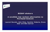BCSAF clinkers A credible low carbon alternative to ...webpages.mcgill.ca/staff/Group3/aboyd1/web/Conferences/AMW XIII... · BCSAF clinkers A credible low carbon alternative to Portland