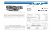 7 Frame Plunger Pump Model 700 700G1 - Cat · PDF fileSee complete Drive Packages [Inclds: Pulleys, ... 7 Frame Plunger Pump Model 700 ... AB [See Tech Bulletin 003] 1 274 33000 STL
