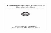 Transformers and Electricals Kerala Limited - …telk.com/UserFiles/telk/file/52nd ANNUAL REPORT for the year ended...Transformers and Electricals Kerala Limited (A Joint Venture of
