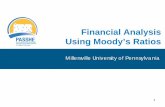 Financial Analysis Using Moody’s Ratios Moody’s Rating Definitions Aaa demonstrate the strongest creditworthiness. Aa demonstrate very strong creditworthiness. (PASSHE has an Aa2