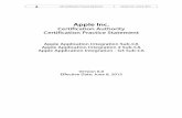Certification Authority Certification Practice …images.apple.com/certificateauthority/pdf/Apple_AAI_CPS...AAI Certification Practice Statement Version 6.0 June 8, 2015 Apple Inc.