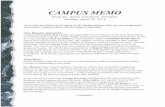 Memos/Campus Memo 4-2… · We have had a number of employees announce their plans for retirement recently. Some have been previously announced to the campus, but, a few have not.