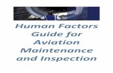 Human Factors Guide for Aviation Maintenance and … for Aviation Maintenance and Inspection . ... FAA HumAn FActors Guide For AviAtion mAintenAnce And ... most human factors research