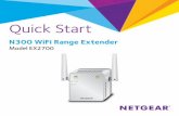 N300 WiFi Range Extender Model EX2700 - images-na.ssl ... · PDF fileWiFi Range Extender Boosts the range of your existing WiFi and creates a stronger signal in ... WPS button Power