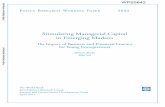 Stimulating Managerial Capital in Emerging Markets · PDF file · 2016-07-10Policy Research Working Paper 5642 ... Stimulating Managerial Capital in Emerging Markets: ... marginal