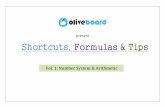 present Shortcuts, Formulas & Tips - Oliveboarddownload.oliveboard.in/Arithmetic-NumberSystem.pdf · Factorial: For a natural number 'n', ... Second last digit of a square of a natural