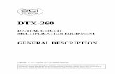 DTX-360 - General Description - Salvex General Description.pdf · General Description Table of Contents Section Description ... Equipment is the latest addition to ECI Telecom's family