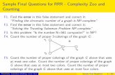 Sample Final Questions for RRR - Complexity Zoo and …vlsicad.ucsd.edu/courses/cse21-s14/slides/RubalcabaSampleFinal... · Sample Final Questions for RRR - Complexity Zoo and Counting
