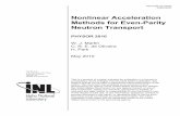 Nonlinear Acceleration Methods for Even-Parity Neutron .../67531/metadc830773/m2/1/high... · Non-Linear Acceleration Methods for Even-Parity Neutron Transport PHYSOR 2010 Advances