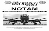 EAA AirVenture Oshkosh 2017 NOTAM. - Oshkosh, /media/files/airventure/flyingin/2017... · PDF fileFor one week each year, EAA AirVenture Oshkosh has the highest concentration of aircraft
