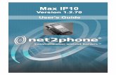 Max IP10 User’s Guideweb.net2phone.com/.../product/broadband/pdf/maxip10ug.pdfMax IP10, Version 1.2.70 User’s Guide – Table of Contents Page i Table of Contents Welcome 1 Overview