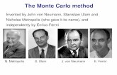The Monte Carlo method - Pavia Fisica Home Pagefontana/download/lect/cadi7.pdf · The central problem of the Monte Carlo method: Given a Probability Density Function (pdf), f(x) ...