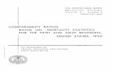 COMPARABILITY RATIOS BASED ON MORTALITY STATISTICS · PDF file · 2016-01-26vital statistics-special reports selected studies volume 51, number 3 fe bruary,1964 comparability ratios