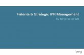 Patents and Strategic IPR Management - ipegipeg.com/_UPLOAD BLOG/Strategisch management presentatie ENG IP… · Patents Strategic IPR Management by Severin de Wit ... W-CDMA Patent