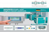 RENNER compressor controllers RENNERtronic and · PDF fileRENNER compressor controllers Compressed air ... water-injected screw compressors: • Automatic ... The RENNERtronic Plus
