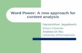Word Power: A new approach for content analysis · PDF fileLiterature Review Bag-of-Words Approach – Tetlock (2007), Tetlock, Saar-Tsechansky, and Macskassy (2008) Harvard Psychosociological
