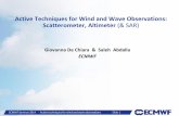 Active Techniques for Wind and Wave Observations ... · PDF fileECMWF Seminar 2014 ... Active Techniques for Wind and Wave Observations: Scatterometer, Altimeter (& SAR) ... (radar)