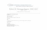 Hubert H. Harrison Papers, 1893-1927 - Columbia · PDF fileHubert H. Harrison Papers, 1893-1927 . ... Timeline (Condensed from A ... Claude McKay, H.L. Mencken, Allan Nevins, Eugene
