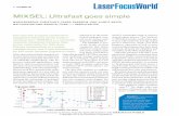 MIXSEL: Ultrafast goes simple - ETH Z industrial applications rang-ing from optical communication and precision measurements to microscopy, ophthalmology, and micromachining. 1 Recent