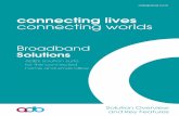 connecting lives connecting worlds - ADB · PDF fileconnecting lives connecting worlds Broadband Solutions ADB’s solution suite for the connected home and small office Solution Overview