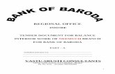 INDORE TENDER DOCUMENT FOR BALANCE … REGIONAL OFFICE INDORE TENDER DOCUMENT FOR BALANCE INTERIOR WORK OF NEEMUCH BRANCH FOR BANK OF BARODA PART – A TENDER ISSUED TO ... 2 TENDER