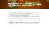The Bible as Jewish Meditation Literature Notes/TBP-H2R04... · The Bible as Jewish Meditation Literature ... step with the wicked ... but the way of the wicked leads to destruction.