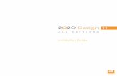 InstallGuide 2020Design V11 Cover - 2020 Spaces Design Setup installs prerequisite software files if necessary and then installs 2020. ... InstallGuide_2020Design_V11_Cover Created