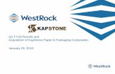 Q1 FY18 Results and Acquisition of KapStone Paper ...s21.q4cdn.com/975972157/files/doc_presentations/2018/01/...Acquisition of KapStone Paper & Packaging Corporation January 29, 2018