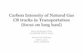 Carbon Intensity of Natural Gas C8 trucks in ... Intensity of Natural Gas C8 trucks in Transportation (focus on long haul) ... (still not shale oil pathway) ... â€¢ What about