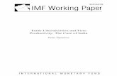 Trade Liberalization and Firm Productivity: The Case of ... · PDF fileTrade Liberalization and Firm Productivity: The Case of ... characteristics of the Indian states, such as financial