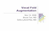 Vocal Fold Augmentation - GBMC HealthCare · PDF filel Rubin and Sataloff “Vocal Fold Paresis and Paralysis” Otolaryngol Clin N Am 40 (2007 ... l The choice of technique for vocal