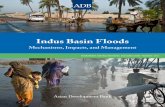 Indus Basin Floods - · PDF fileTypical Cross Section of a ... breaching A designated erodible earthen section upstream of a barrage that channels away section ... Indus Basin Floods: