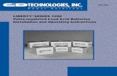 LIBERTY SERIES 1000 Valve-regulated Lead Acid Batteries …cdtechno.com/pdf/ref/rs_990_03.pdf · LIBERTY® SERIES 1000 Valve-regulated Lead Acid Batteries ... switchgear and control,