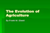 The Evolution of Agriculture - Rogers State · PDF filecompatible with the theories of changing ... the main stages of the evolution of agriculture from prehistoric times to the ...