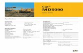 Cat MD5090 -   MD5090 Track Drills Specifications ... Tier III Cat® C9, electronically controlled, ... rpm in three-position throttle for fuel consumption
