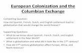 Columbian Exchange DBQ - Weeblychristycartner.weebly.com/uploads/8/4/4/6/...columbian_exchange.pdfEuropean Colonization and the Columbian Exchange Compelling Question: How did Spanish,