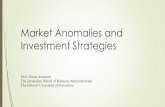 Market Anomalies and Investment Strategiespluto.huji.ac.il/~davramov/InvestmentStrategies.pdf · Market Anomalies and Investment Strategies ... On the other hand, Boehmer, Huszar,