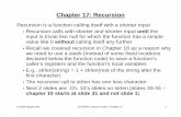 Chapter 17: Recursion - Purdue Engineeringece495k/slides/ece495k-ch17.pdf · Chapter 17: Recursion ... • Recall we covered recursion in Chapter 10 as a reason why ... Chapter 17