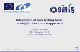 Integration of non-testing tools: a weight of evidence ...reach.setac.eu/embed/presentations_reach/15_KROESE_non-testing... · a weight of evidence approach Dinant Kroese ... toxicologist,