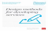 Design methods for developing services - … this document The double diamond design process Tools and methods. ... Page 10. Tools and methods. p . d s e ,, d d . s s f l d r s s o
