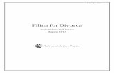 Filing for Divorce - WashingtonLawHelp.org for Divorce Instructions and Forms August 2017 . ... How much does a divorce cost? ... but by a government agency, ...