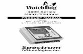 1000 Series Micro Stations - Spectrum · PDF file3 Thank you for purchasing a WatchDog 1000 Series Micro Station. NOTE: All models of the 1000 Series stations have four external ports.