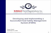Developing and Implementing a Successful Food Safety ... · PDF fileDeveloping and Implementing a Successful Food Safety Management ... 4.1.3.3 Quality Manual None ... 4.1.2.2 Designate