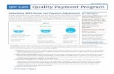 Calculating MIPS Scores and Payment Adjustments IN · PDF fileCalculating MIPS Scores and Payment Adjustments ... linicians participating in the Merit-based Incentive Payment System