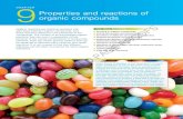 CHAER Properties and reactions of organic compounds · PDF filereactions of hydrocarbons reactions of haloalkanes, alcohols, carboxylic acids, ... CHAPtER 9 Properties and reactions