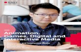 Animation, Games, Digital and Interactive Media - · PDF fileAnimation, Games, Digital and Interactive Media ... Media Studio 2 Animation and Interactive Media ... Bachelor of Design