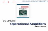DC Circuits: Operational Amplifiers - Eastern …faraday.ee.emu.edu.tr/.../EENG223-Lec05-OpAmps.pdfEENG223: CIRCUIT THEORY I •Op Amp is short form of operational amplifier. •An