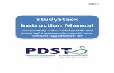 StudyStack Instruction Manual - PDSTpdst.ie/sites/default/files/StudyStack Instructions.pdf · 2 StudyStack Study Stack is a ... For each set of flashcards entered, ... Finding a