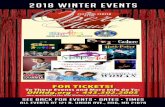 2018 winter EVENTS · PDF file2018 winter EVENTS see back for EVENTS • DATES • TIMES all events at 121 N. Union Ave., HdG, ... “Carl Filipiak” (Jazz Guitarist) Thursday,