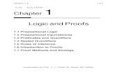 Logic and Proo fs - Columbia Universityabishek/files/DM-Ch1.pdf · Logic and Proo fs 1.1 Pr opositional Logic ... 1.6 Intr oduction to Pr oofs 1.7 Pr oof Methods and Strategy coursenotes